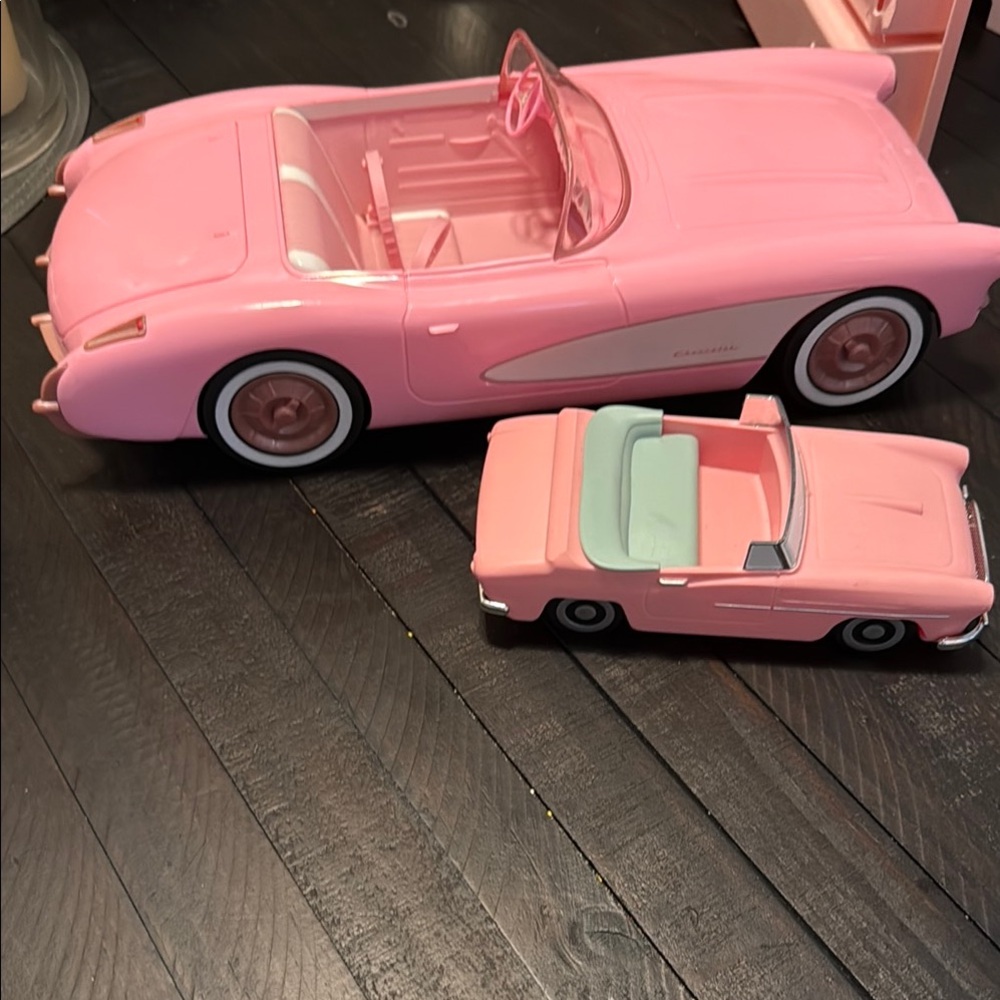 Barbie Pink Convertible Car Duo